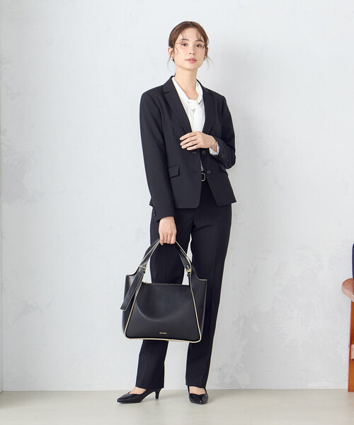 MONO　COMME CA（モノコムサ）の「トートバッグ（トートバッグ・レディース・ブラック/ライトベージュ・FREE）」の3枚目の写真