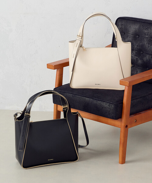 MONO　COMME CA（モノコムサ）の「トートバッグ（トートバッグ・レディース・ブラック/ライトベージュ・FREE）」の6枚目の写真