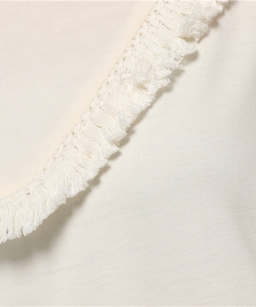 チチカカ(チチカカ)の「フリンジカットソ-Tシャツ フリンジアイテム(Tシャツ/カットソー・レディース・ワインレッド/ネイビー/カーキ/オフホワイト・FREE)」の12枚目の写真