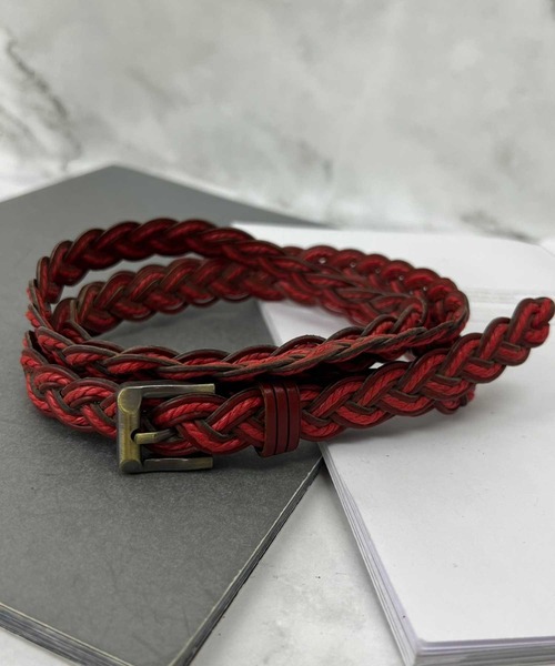 SPIGA(スピーガ)の「メッシュベルト(ベルト・レディース・ブラック/レッド/キャメル/ホワイト・FREE)」の4枚目の写真