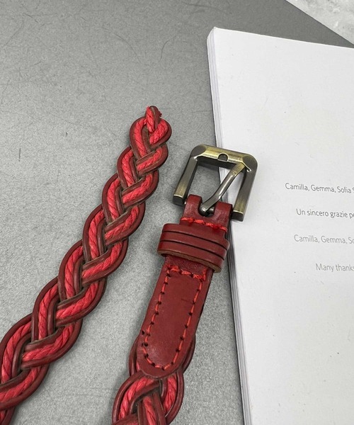 SPIGA(スピーガ)の「メッシュベルト(ベルト・レディース・ブラック/レッド/キャメル/ホワイト・FREE)」の11枚目の写真