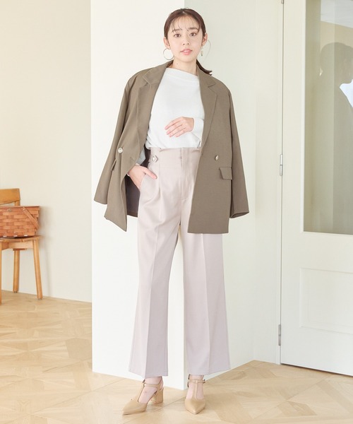 mysty woman（ミスティウーマン）の「ラメモールボートネックプルオーバー　100701（ニット/セーター・レディース・アイボリー/ブラック/ライトブルー/ライトピンク・FREE）」の9枚目の写真