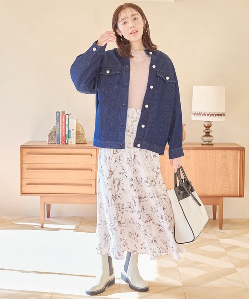 mysty woman（ミスティウーマン）の「ラメモールボートネックプルオーバー　100701（ニット/セーター・レディース・アイボリー/ブラック/ライトブルー/ライトピンク・FREE）」の12枚目の写真