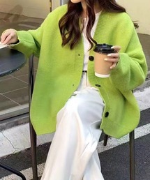 ゆったりニットカーディガン