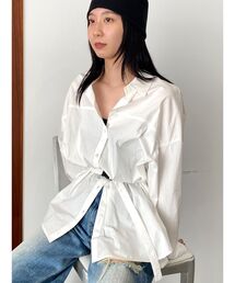 EMODA | バックルベルト2トーンシャツ(シャツ/ブラウス)
