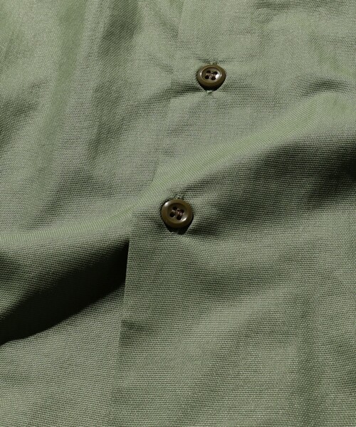 BEAMS PLUS（ビームスプラス）の「BEAMS  PLUS / ナイロン マイクロメッシュ ワークシャツ クラシックフィット（シャツ/ブラウス・メンズ・オリーブ/ネイビー・M/S/L/XL）」の11枚目の写真