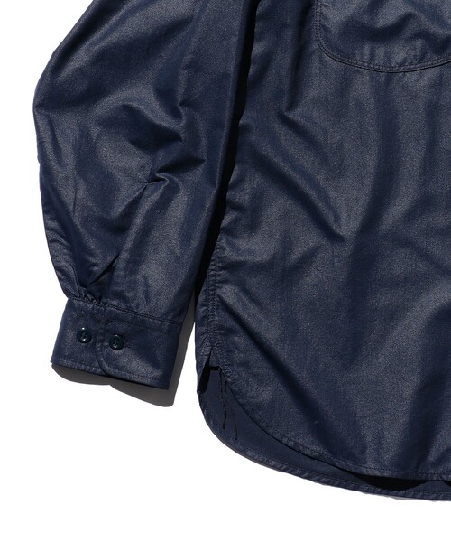 BEAMS PLUS（ビームスプラス）の「BEAMS  PLUS / ナイロン マイクロメッシュ ワークシャツ クラシックフィット（シャツ/ブラウス・メンズ・オリーブ/ネイビー・M/S/L/XL）」の16枚目の写真