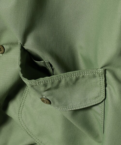 BEAMS PLUS（ビームスプラス）の「BEAMS  PLUS / ナイロン マイクロメッシュ ワークシャツ クラシックフィット（シャツ/ブラウス・メンズ・オリーブ/ネイビー・M/S/L/XL）」の20枚目の写真