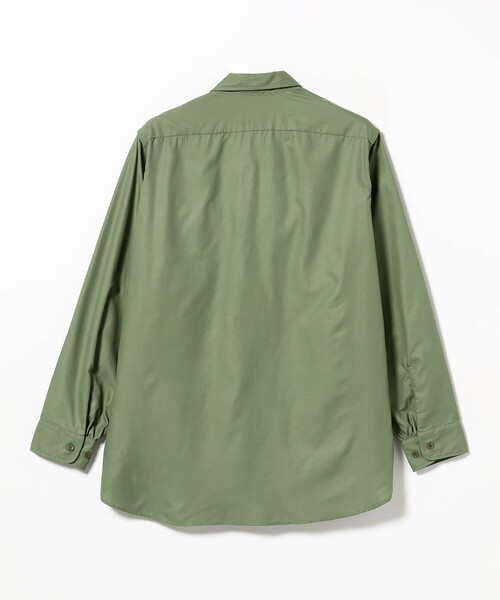 BEAMS PLUS（ビームスプラス）の「BEAMS  PLUS / ナイロン マイクロメッシュ ワークシャツ クラシックフィット（シャツ/ブラウス・メンズ・オリーブ/ネイビー・M/S/L/XL）」の21枚目の写真