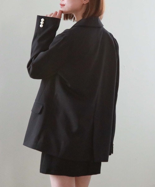 archives(アルシーヴ)の「ダブルテーラードジャケット(テーラードジャケット・レディース・ベージュ/ブラック/グレー・MEDIUM)」の16枚目の写真