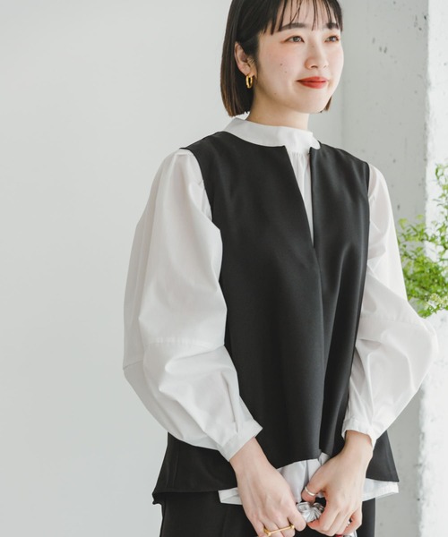 ITEMS URBANRESEARCH(アイテムズ アーバンリサーチ)の「フレアトップス×イージーパンツセット(パンツドレス・レディース・ライトベージュ/ブラック・FREE)」の17枚目の写真