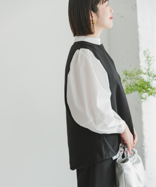 ITEMS URBANRESEARCH(アイテムズ アーバンリサーチ)の「フレアトップス×イージーパンツセット(パンツドレス・レディース・ライトベージュ/ブラック・FREE)」の21枚目の写真