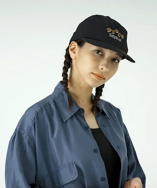 SUBLIME（サブライム）の「SUBLIME/サブライム NYLON EMB 5PNANEL CAP / ナイロンキャップ（キャップ・レディース・ネイビー/ブラック/ナチュラル/レモンイエロー・ONE SIZE）」の2枚目の写真