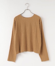 LOWRYS FARM（ローリーズファーム）の「ジャガードフリンジＬＳ　102891（Tシャツ/カットソー）」