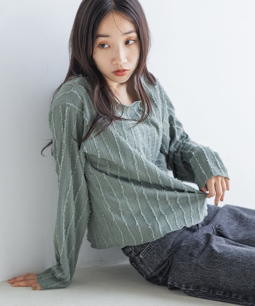 LOWRYS FARM（ローリーズファーム）の「ジャガードフリンジLS