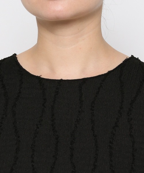 LOWRYS FARM(ローリーズファーム)の「ジャガードフリンジLS 102891(Tシャツ/カットソー・レディース・ベージュ/アイボリー/ブラック/グリーン/グリーン系その他/ブラウン/グレー・FREE)」の22枚目の写真