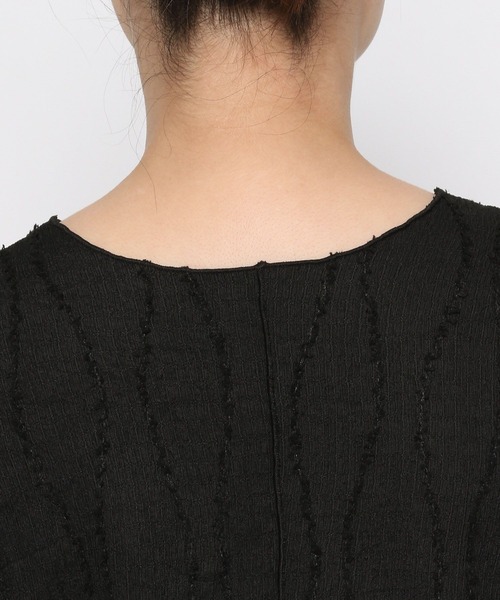 LOWRYS FARM(ローリーズファーム)の「ジャガードフリンジLS 102891(Tシャツ/カットソー・レディース・ベージュ/アイボリー/ブラック/グリーン/グリーン系その他/ブラウン/グレー・FREE)」の13枚目の写真