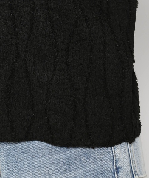 LOWRYS FARM(ローリーズファーム)の「ジャガードフリンジLS 102891(Tシャツ/カットソー・レディース・ベージュ/アイボリー/ブラック/グリーン/グリーン系その他/ブラウン/グレー・FREE)」の15枚目の写真