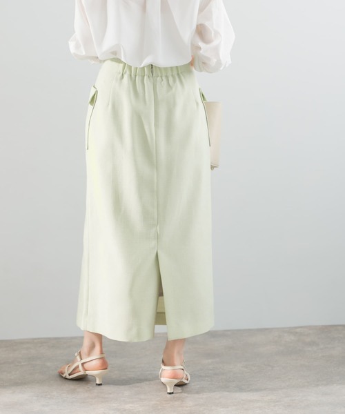 URBAN RESEARCH ROSSO WOMEN(アーバンリサーチ ロッソ)の「リネンライクポケットストレートスカート(スカート・レディース・グリーン系その他/ベージュ/ブラック・36/38)」の21枚目の写真