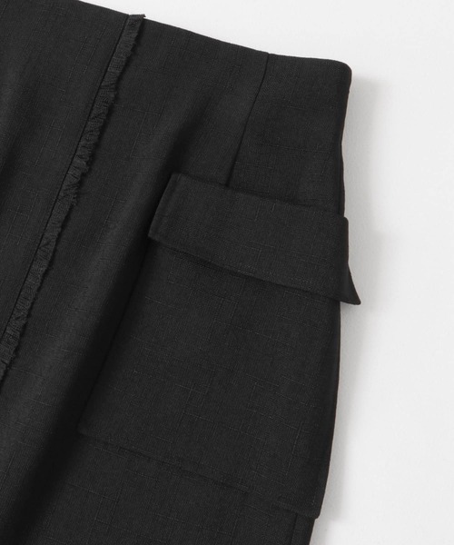URBAN RESEARCH ROSSO WOMEN(アーバンリサーチ ロッソ)の「リネンライクポケットストレートスカート(スカート・レディース・グリーン系その他/ベージュ/ブラック・36/38)」の6枚目の写真