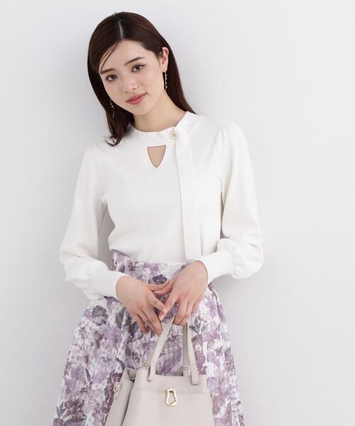PROPORTION BODY DRESSING(プロポーションボディドレッシング)の「チョーカーニット / 1214170300(ニット/セーター・レディース・ホワイト/ピンク/グレー・SMALL/MEDIUM)」の11枚目の写真