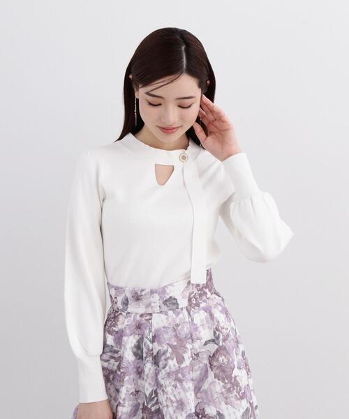 PROPORTION BODY DRESSING(プロポーションボディドレッシング)の「チョーカーニット / 1214170300(ニット/セーター・レディース・ホワイト/ピンク/グレー・SMALL/MEDIUM)」の12枚目の写真