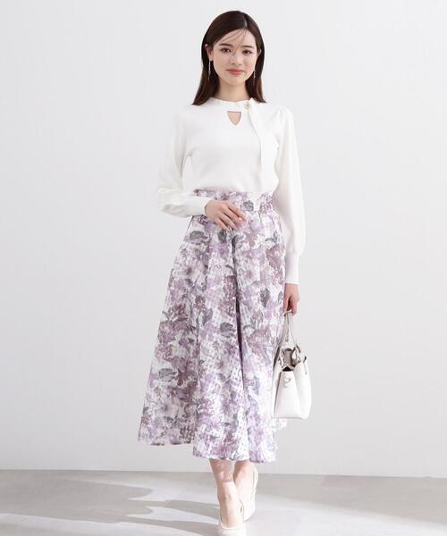 PROPORTION BODY DRESSING(プロポーションボディドレッシング)の「チョーカーニット / 1214170300(ニット/セーター・レディース・ホワイト/ピンク/グレー・SMALL/MEDIUM)」の13枚目の写真
