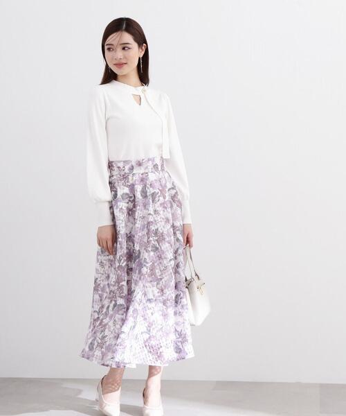 PROPORTION BODY DRESSING(プロポーションボディドレッシング)の「チョーカーニット / 1214170300(ニット/セーター・レディース・ホワイト/ピンク/グレー・SMALL/MEDIUM)」の14枚目の写真