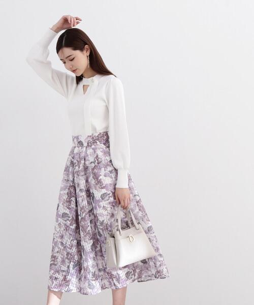 PROPORTION BODY DRESSING(プロポーションボディドレッシング)の「チョーカーニット / 1214170300(ニット/セーター・レディース・ホワイト/ピンク/グレー・SMALL/MEDIUM)」の15枚目の写真