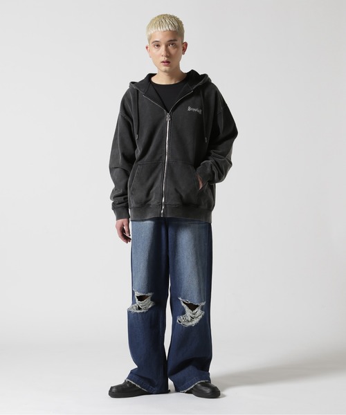 DANKE SCHON(ダンケシェーン)の「【WEB&DEPOT限定】DankeSchon/ダンケシェーン/DESTROY DENIM(デニムパンツ・メンズ・サックスブルー/インディゴブルー/ブラック/グレー・S/M/L/XS)」の21枚目の写真