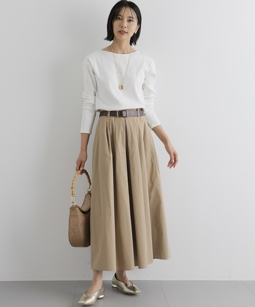 BARNYARDSTORM(バンヤードストーム)の「BARNYARDSTORM / ボートネックプルオーバー(Tシャツ/カットソー・レディース・ホワイト/ホワイト×ブラック/ブラック×ホワイト・S/M)」の16枚目の写真