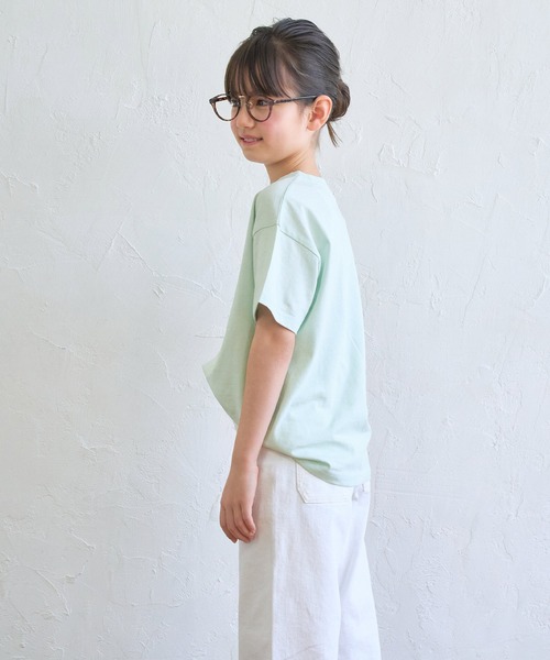 coca(coca)(コカ)の「キッズ ベーシックコットンTシャツ(Tシャツ/カットソー・キッズ・ライトブルー/ブルー/ブラウン/チャコール/ラベンダー/アイボリー・110/120/130/140)」の17枚目の写真
