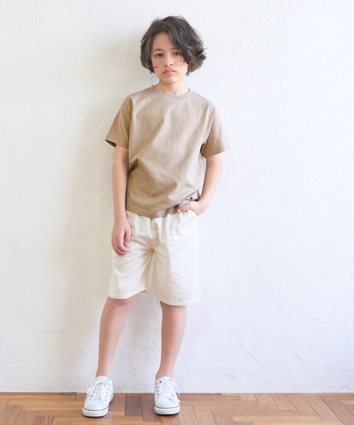 coca(coca)(コカ)の「キッズ ベーシックコットンTシャツ(Tシャツ/カットソー・キッズ・ライトブルー/ブルー/ブラウン/チャコール/ラベンダー/アイボリー・110/120/130/140)」の19枚目の写真