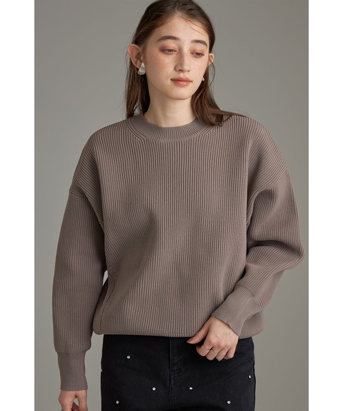 スポンジ畦ニットプルオーバー（ニット/セーター）｜&. NOSTALGIA