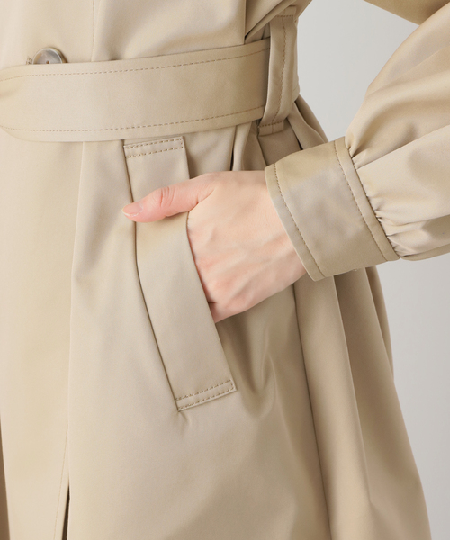 【NOBLE】グロウツイルボリューミードレスコート 38 ベージュ グロウツイルボリューミードレスコート（トレンチコート