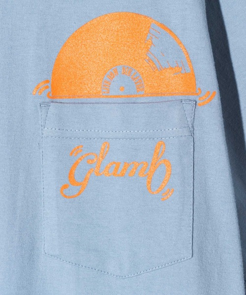 glamb（グラム）の「Vinyl Pocket T-Shirt / ヴァイナルポケットＴシャツ（Tシャツ/カットソー・メンズ・ホワイト/ブラック/ブルー・S/M/L）」の9枚目の写真