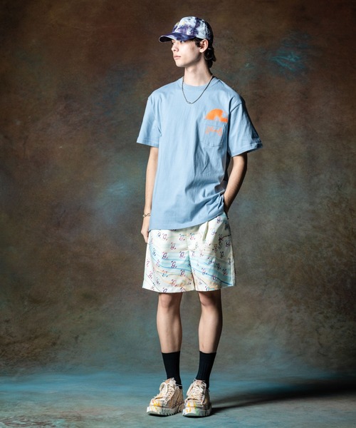 glamb（グラム）の「Vinyl Pocket T-Shirt / ヴァイナルポケットＴシャツ（Tシャツ/カットソー・メンズ・ホワイト/ブラック/ブルー・S/M/L）」の5枚目の写真