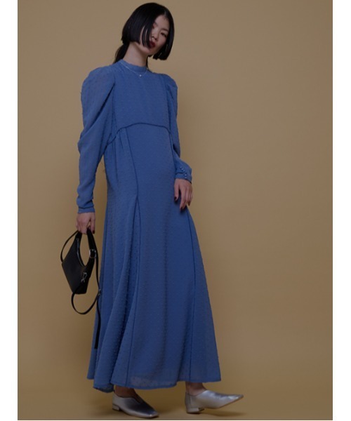 AMAIL(アマイル)の「Toby dot dress(ドレス・レディース・ブラック/ブルー・S/M)」の13枚目の写真