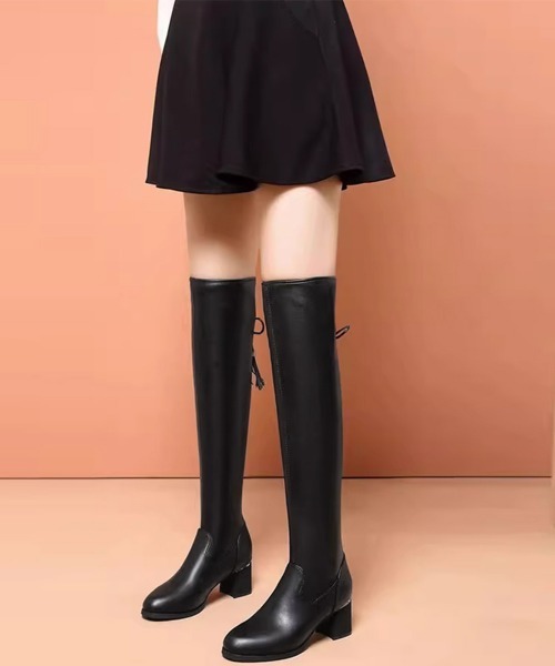 Miniministore(ミニミニストア)の「ニーハイブーツ レディース ロングブーツ(ブーツ・レディース・ブラック系2/ブラック系1・22.5cm/23.0cm/23.5cm/24.0cm/24.5cm)」の5枚目の写真
