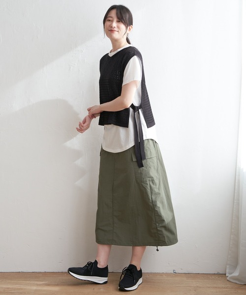 ikka（イッカ）の「透かし編みニットベストアンサンブル（アンサンブル・レディース・ベージュ/スカイブルー/ブラック・L/M/S）」の20枚目の写真