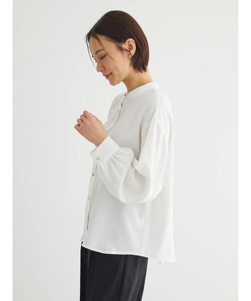 ELENCARE DUE（エレンカーレデュエ）の「・ELENCARE　DUE　バックプリーツブラウス（シャツ/ブラウス・レディース・ネイビー/ピンク/オフホワイト/グレー・FREE）」の10枚目の写真