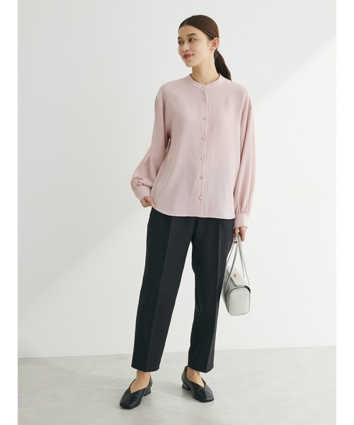 ELENCARE DUE（エレンカーレデュエ）の「・ELENCARE　DUE　バックプリーツブラウス（シャツ/ブラウス・レディース・ネイビー/ピンク/オフホワイト/グレー・FREE）」の5枚目の写真