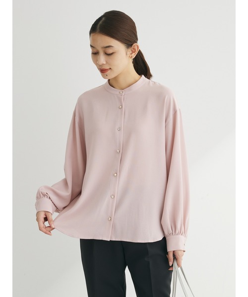 ELENCARE DUE（エレンカーレデュエ）の「・ELENCARE　DUE　バックプリーツブラウス（シャツ/ブラウス・レディース・ネイビー/ピンク/オフホワイト/グレー・FREE）」の7枚目の写真