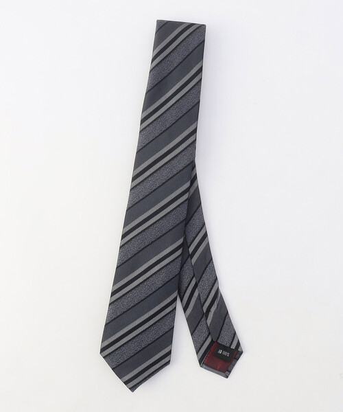 COMME CA ISM（コムサイズム）の「【シルク100％】ダブルストライプ ネクタイ（ネクタイ・メンズ・グレー/サックスブルー/チャコール/ネイビー・FREE）」の10枚目の写真