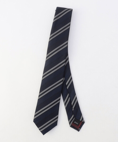 COMME CA ISM（コムサイズム）の「【シルク100％】ダブルストライプ ネクタイ（ネクタイ・メンズ・グレー/サックスブルー/チャコール/ネイビー・FREE）」の12枚目の写真
