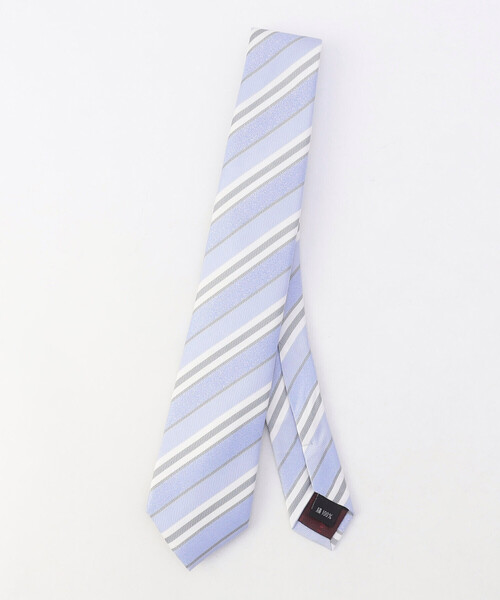 COMME CA ISM（コムサイズム）の「【シルク100％】ダブルストライプ ネクタイ（ネクタイ・メンズ・グレー/サックスブルー/チャコール/ネイビー・FREE）」の14枚目の写真
