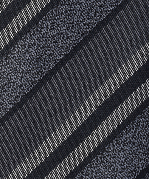 COMME CA ISM（コムサイズム）の「【シルク100％】ダブルストライプ ネクタイ（ネクタイ・メンズ・グレー/サックスブルー/チャコール/ネイビー・FREE）」の17枚目の写真