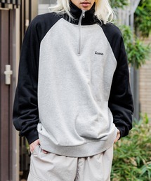ALAND | 【UNISEX】ALAND/ラグランハーフジッププルオーバー(ウラケ)2997319(スウェット)