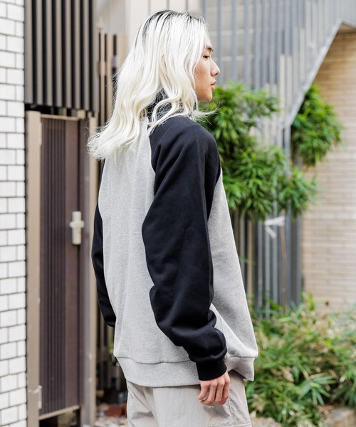 ALAND(エーランド)の「【UNISEX】ALAND/ラグランハーフジッププルオーバー(ウラケ)2997319(スウェット・レディース・ブラック/ネイビー/グリーン・MEDIUM/LARGE)」の5枚目の写真