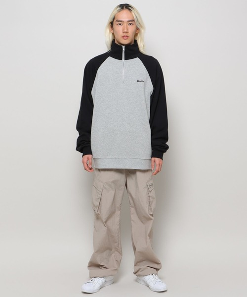 ALAND(エーランド)の「【UNISEX】ALAND/ラグランハーフジッププルオーバー(ウラケ)2997319(スウェット・レディース・ブラック/ネイビー/グリーン・MEDIUM/LARGE)」の12枚目の写真